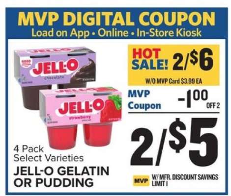 Jell-O Gelatin or Pudding