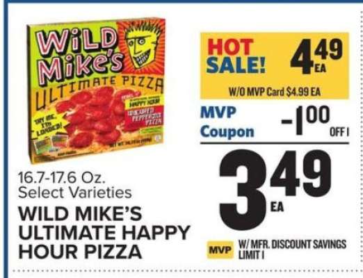 WILD MIKE’S ULTIMATE HAPPY HOUR PIZZA