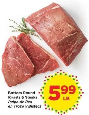 Bottom Round Roasts & Steaks