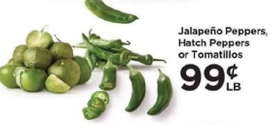 Jalapeño Peppers, Hatch Peppers or Tomatillos