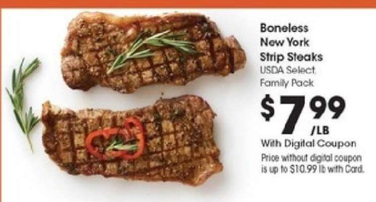 Boneless New York Strip Steaks