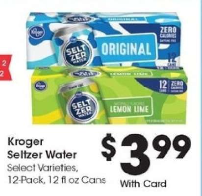 Kroger Seltzer Water