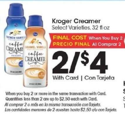 Kroger Creamer