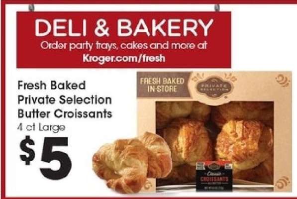 Fresh Baked Private Selection Butter Croissants