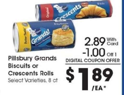Pillsbury Grands Biscuits or Crescents Rolls