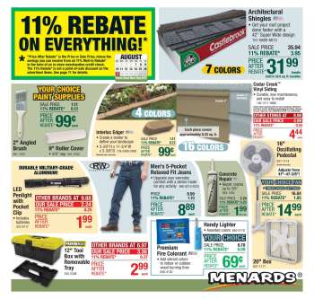 Menards Flyer - 08/07/2025 - 08/17/2025.