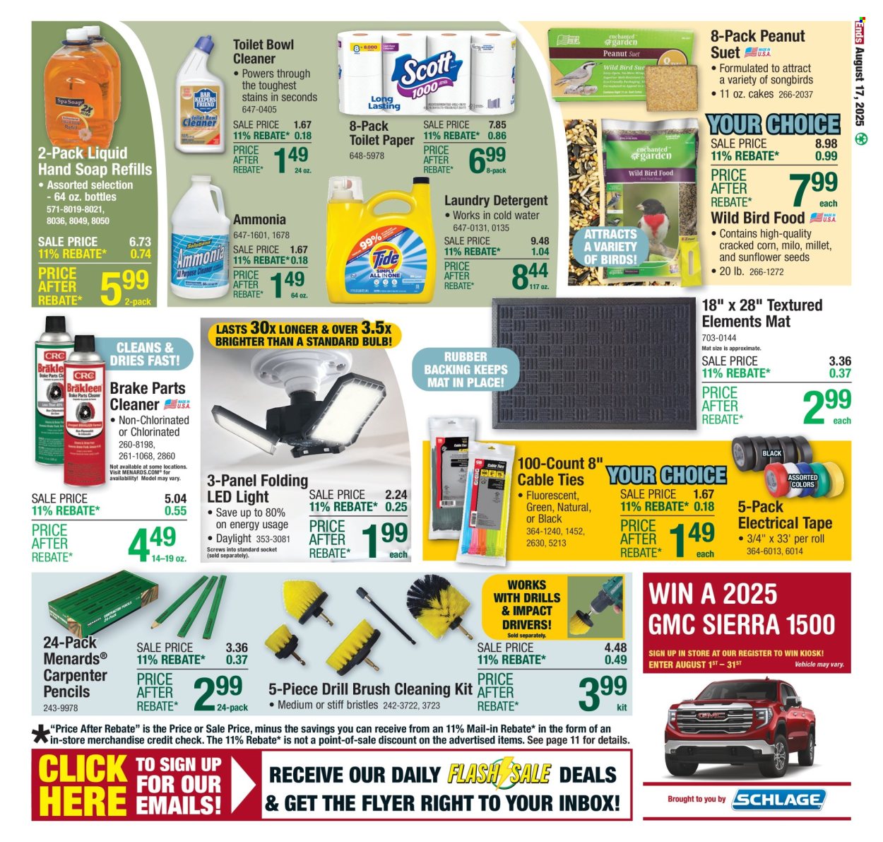 Menards ad - 08/07/2025 - 08/17/2025. Page 20