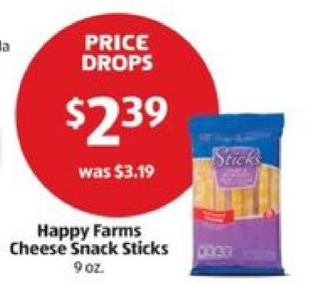 Happy Farms Cheese Snack Sticks