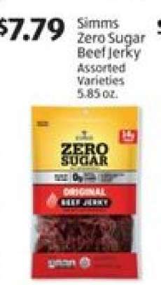 Simms Zero Sugar Beef Jerky