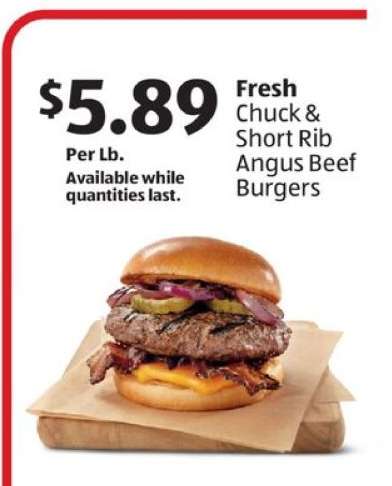 Fresh Chuck & Short Rib Angus Beef Burgers