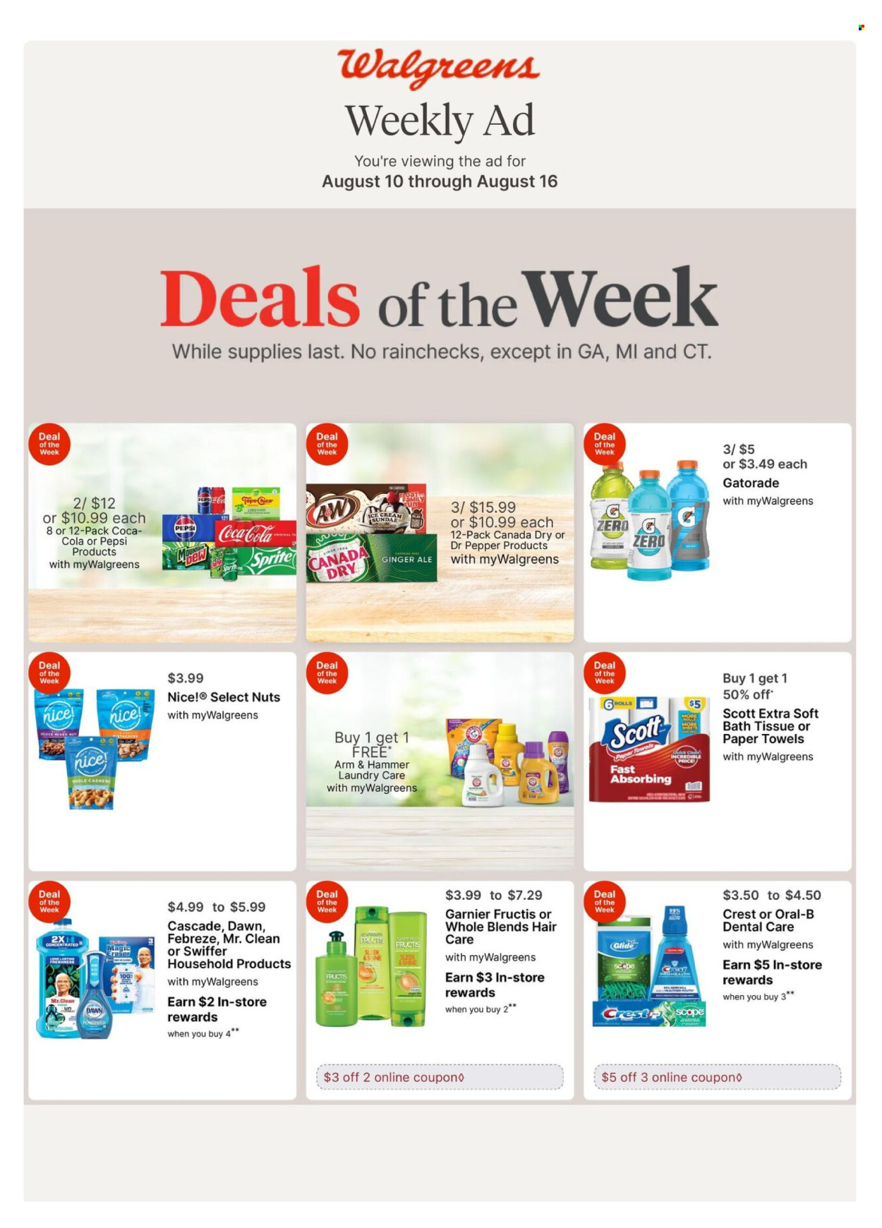 Walgreens ad - 08/10/2025 - 08/16/2025. Page 1
