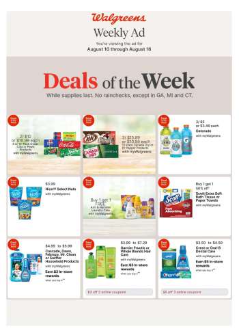 Walgreens Flyer - 08/10/2025 - 08/16/2025.