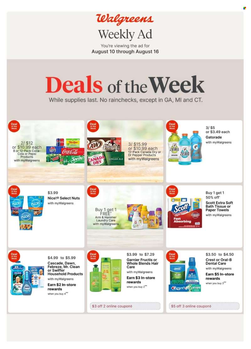 Walgreens Flyer - 08/10/2025 - 08/16/2025.