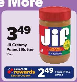 Jif Creamy Peanut Butter*