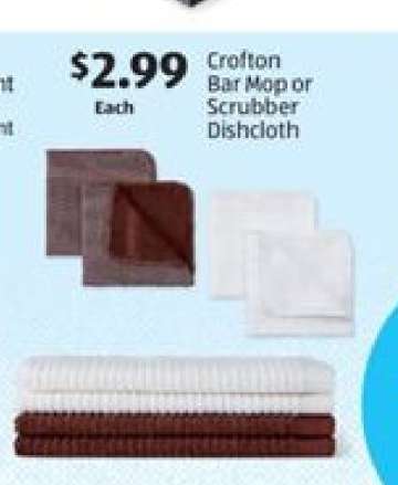 Crofton Bar Mop or Scrubber Dishcloth