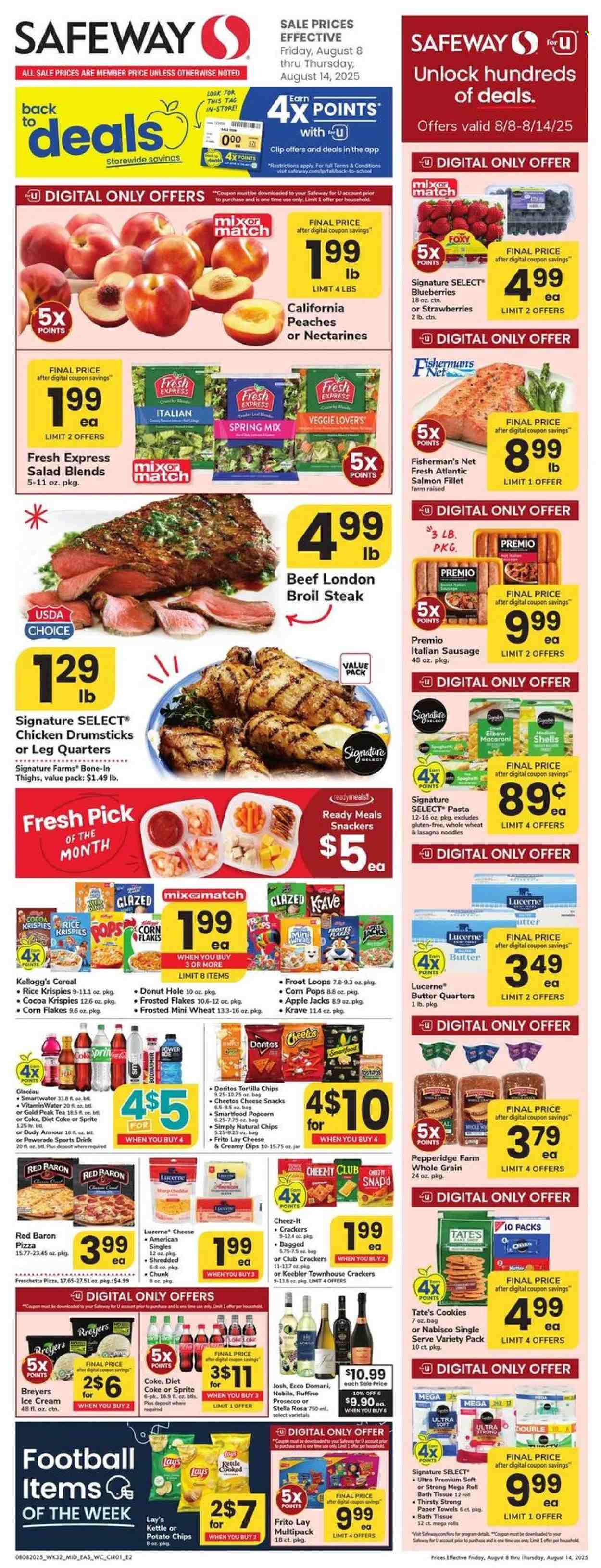 Safeway ad - 08/08/2025 - 08/14/2025. Page 1