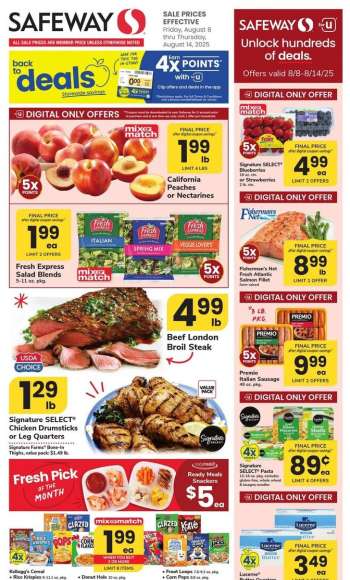 Safeway Flyer - 08/08/2025 - 08/14/2025.