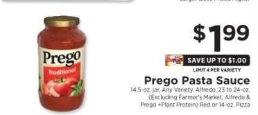 Prego Pasta Sauce