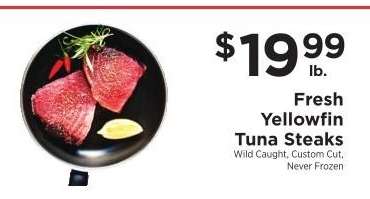 Fresh Yellowfin Tuna Steaks