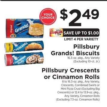Pillsbury Grands! Biscuits or Pillsbury Crescents or Cinnamon Rolls