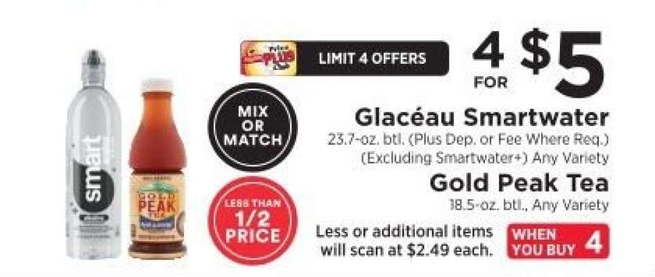 Glacéau Smartwater / Gold Peak Tea