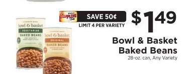 Bowl & Basket Baked Beans