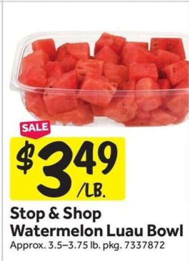 Stop & Shop Watermelon Luau Bowl