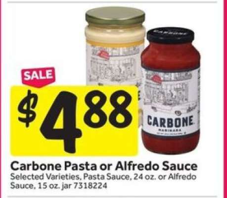 Carbone Pasta or Alfredo Sauce