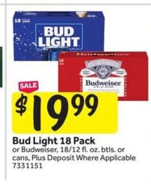 Bud Light 18 Pack