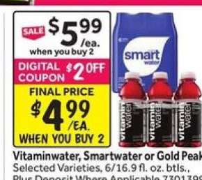 Vitaminwater, Smartwater or Gold Peak