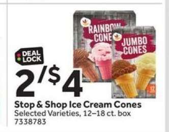 Stop & Shop Ice Cream Cones