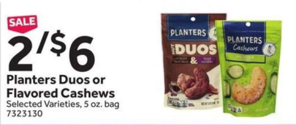 Planters Duos or Flavored Cashews