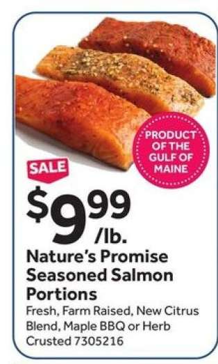 Nature's Promise Seasoned Salmon Portions