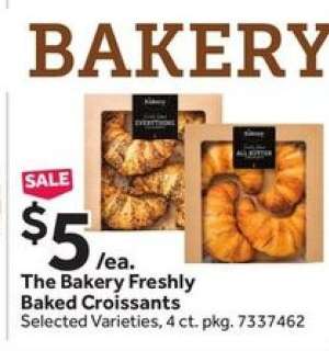 The Bakery Freshly Baked Croissants