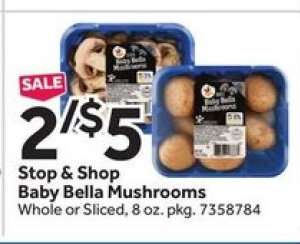 Stop & Shop Baby Bella Mushrooms