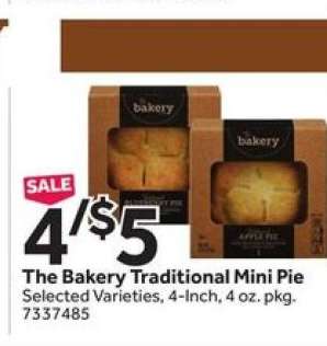 The Bakery Traditional Mini Pie