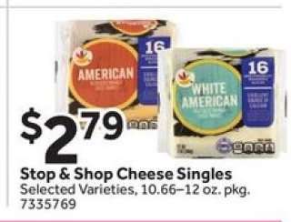 Stop & Shop Cheese Singles