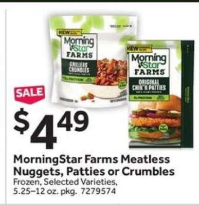 MorningStar Farms Meatless Nuggets, Patties or Crumbles