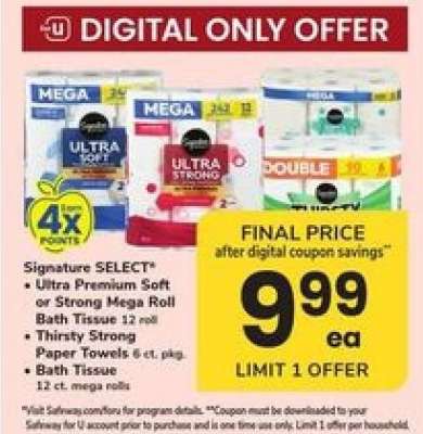 Signature Select Bath Tissue