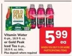 Vitamin Water or Gold Peak Iced Tea