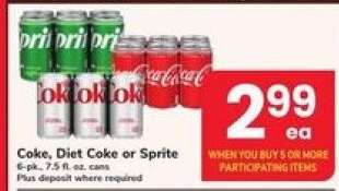 Coke, Diet Coke Or Sprite