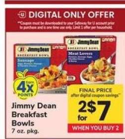 Jimmy Dean Breakfast Bowls