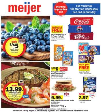 Meijer Flyer - 08/10/2025 - 08/16/2025.