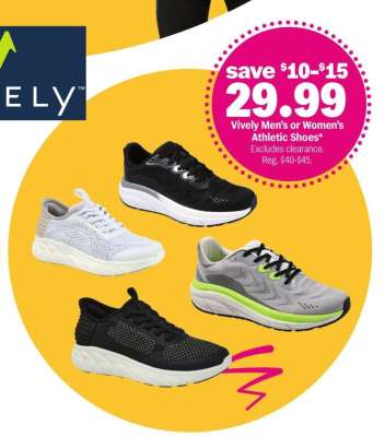 Vively Men's or Women's Athletic Shoes