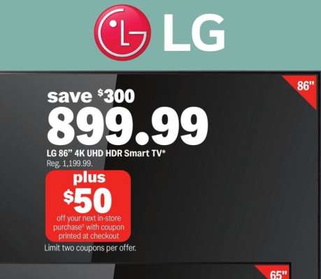 LG 86" 4K UHD HDR Smart TV*
