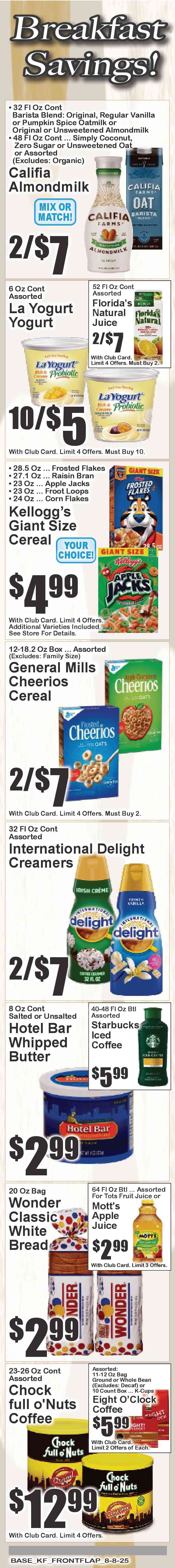 Key Food ad - 08/08/2025 - 08/14/2025. Page 2
