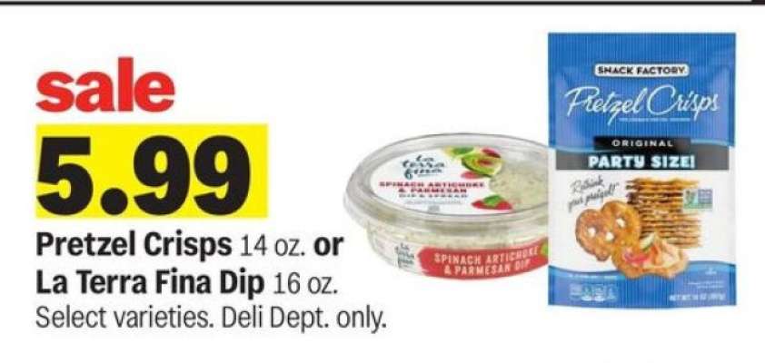 Pretzel Crisps or La Terra Fina Dip