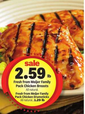 Fresh from Meijer Family Pack Chicken Breasts