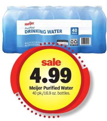 Meijer Purified Water