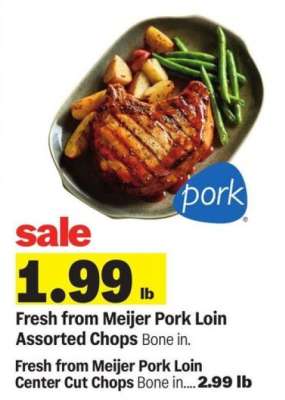 Fresh from Meijer Pork Loin Assorted Chops